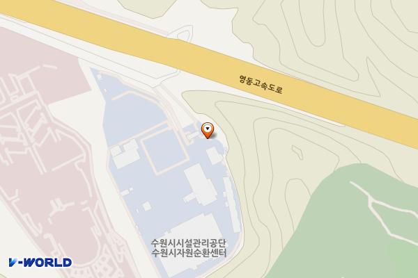 수원시자원순환센터 위치 지도 — 경기도 수원시 영통구 광교호수로 278-1
