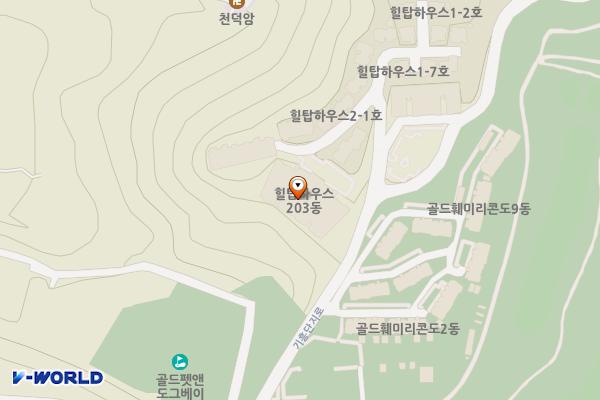 대우그린카운티 힐탑하우스 위치 지도 — 경기도 용인시 기흥구 기흥단지로 415