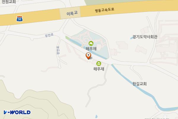 해우재 위치 지도 — 경기도 수원시 장안구 장안로 463