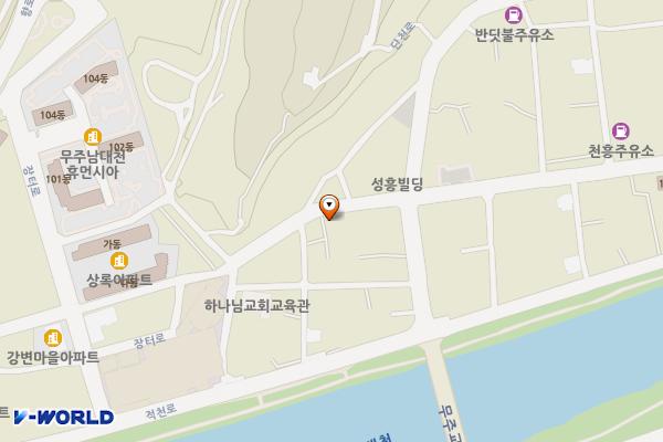 시장사거리 오복떡집 앞 주차장 위치 지도 — 전북특별자치도 무주군 무주읍 읍내리 1084-2