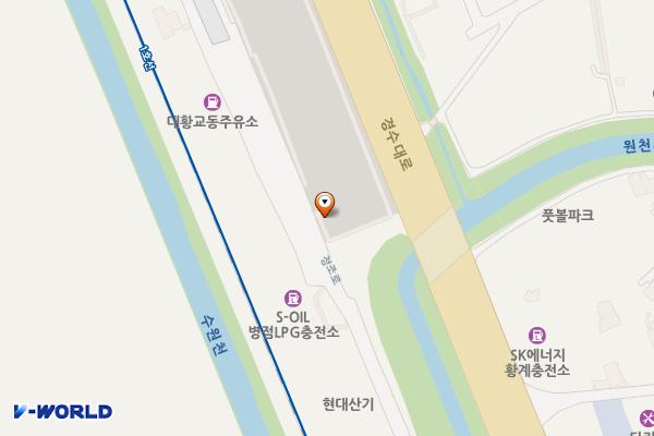 대황교 화물공영주차장 위치 지도 — 경기도 수원시 권선구 정조로 224