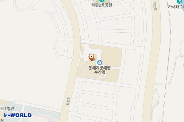 동해지방해양수산청 위치 지도 — 강원특별자치도 동해시 평원로 46