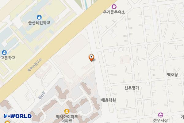 학생교육문화회관(옥외) 위치 지도 — 울산광역시 중구 곽남길 95
