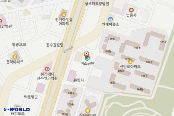 인계공영주차장 위치 지도 — 경기도 수원시 팔달구 장다리로306번길 16