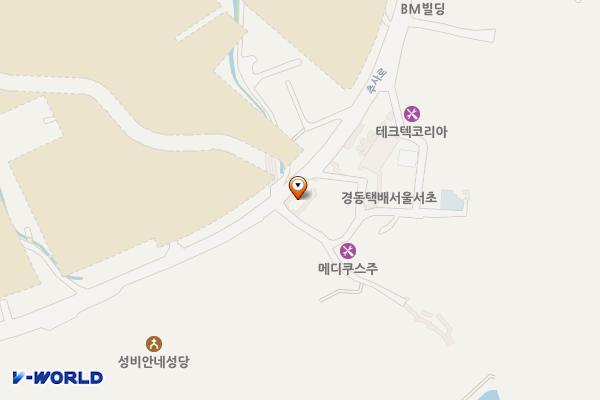 죽바위2-5공영주차장 위치 지도 — 경기도 과천시 주암동 183-7