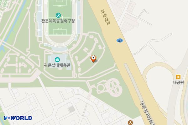 관문체육공원2주차장 위치 지도 — 경기도 과천시 중앙로 294
