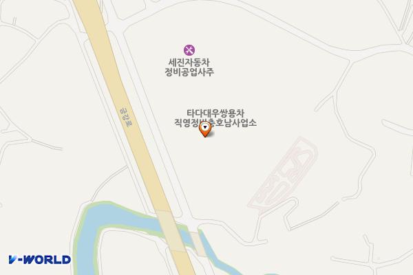 대우상용차-충호남군산사업소 위치 지도 — 전북특별자치도 군산시 성산면 안정길 8-89