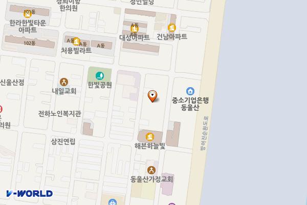 전하공영주차장 위치 지도 — 울산광역시 동구 전하동 638-4 전하공영주차장
