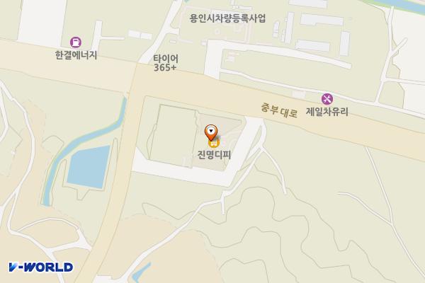 _용인더트리니호텔 위치 지도 — 경기도 용인시 처인구 역북동 370-13 THE TRINY HOTEL