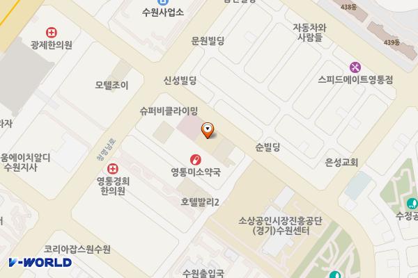 영통3동행정복지센터 위치 지도 — 경기도 수원시 영통구 반달로 105