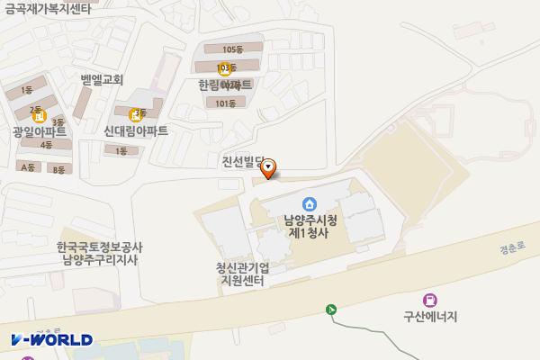 남양주시청 제1청사 위치 지도 — 경기도 남양주시 경춘로 1037