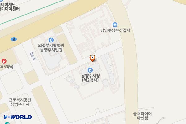 남양주시청 제2청사 위치 지도 — 경기도 남양주시 경춘로 522