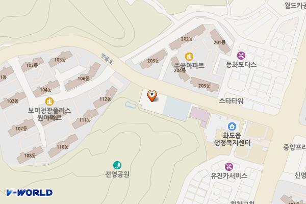 이석영뉴미디어도서관 위치 지도 — 경기도 남양주시 화도읍 맷돌로 84