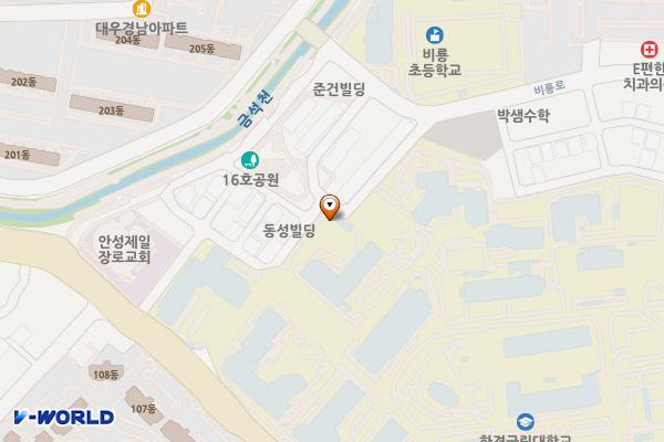 한경대학교 안성캠퍼스 나래관 앞 위치 지도 — 경기도 안성시 중앙로 327