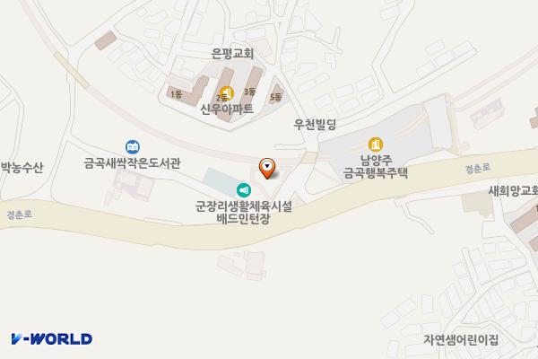 금곡 제1공영주차장(군장마을앞) 위치 지도 — 경기도 남양주시 금곡동 754-15