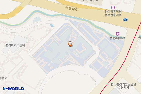 차세대융합기술연구원 위치 지도 — 경기 수원시 영통구 광교로 145