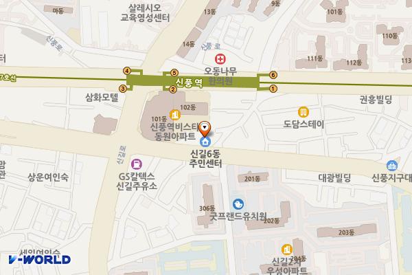 서울신길6동주민센터 위치 지도 — 서울 영등포구 대방천로 167