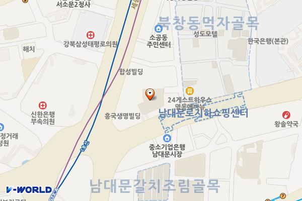 _KT&G 남대문타워(호텔) 위치 지도 — 서울특별시 중구 남대문로 9