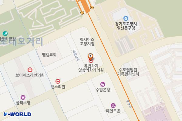 웅신 아트 프라자 위치 지도 — 경기도 고양시 일산동구 정발산로 47