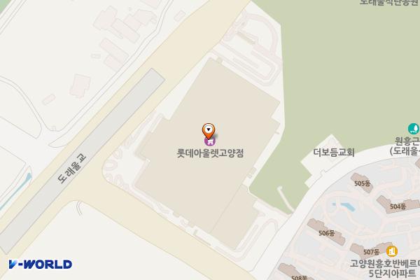 이케아 고양점 고객용 위치 지도 — 경기도 고양시 덕양구 권율대로 420