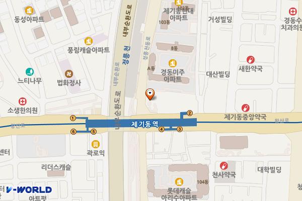 한솔동의보감 위치 지도 — 서울특별시 동대문구 왕산로 109
