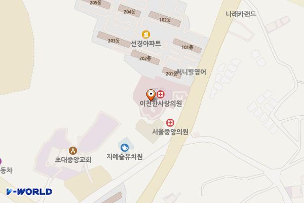 이천한사랑의원 위치 지도 — 경기도 이천시 이섭대천로 1387