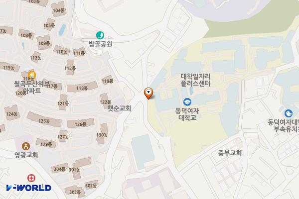 동덕여자대학교 위치 지도 — 서울특별시 성북구 화랑로13길 60