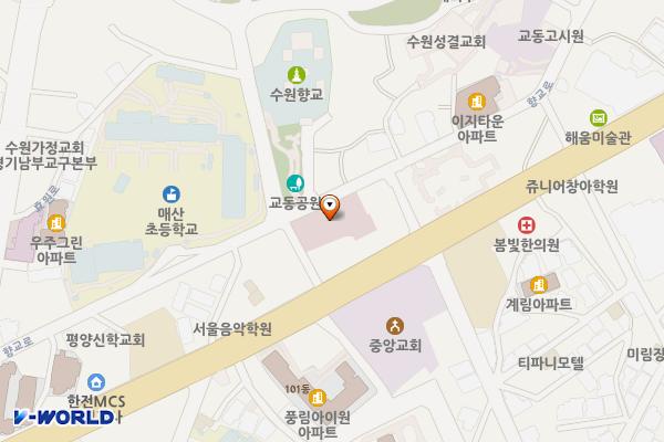 팔달구보건소 위치 지도 — 경기도 수원시 팔달구 팔달산로 6