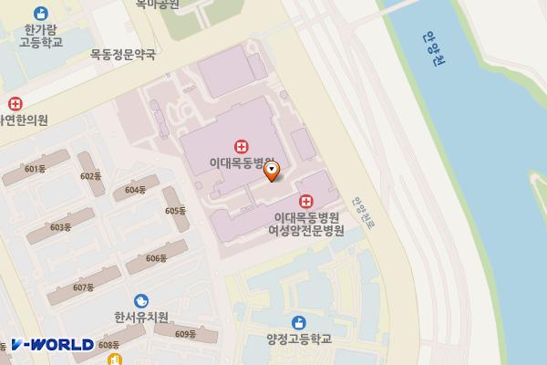 이대목동병원 위치 지도 — 서울특별시 양천구 안양천로 1071