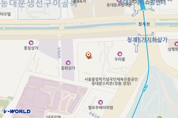동대문 현대시티타워 위치 지도 — 서울특별시 중구 장충단로13길 20