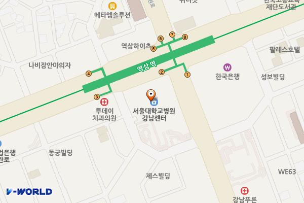 강남파이낸스센터(GFC) 지하3층 위치 지도 — 서울특별시 강남구 테헤란로 152