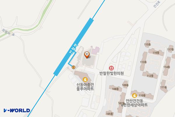 반월역환승 위치 지도 — 경기도 안산시 상록구 건건동 535-14