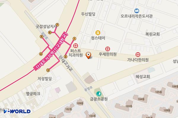 단대오거리 전통시장 위치 지도 — 경기도 성남시 중원구 산성대로372번길 10