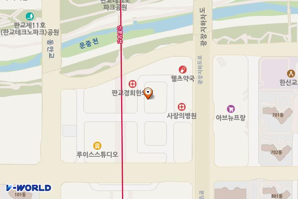 판교예미지빌딩 위치 지도 — 경기도 성남시 분당구 판교역로192번길 14-1