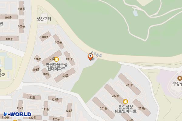 포레스테이 위치 지도 — 경기도 용인시 기흥구 구교동로 84