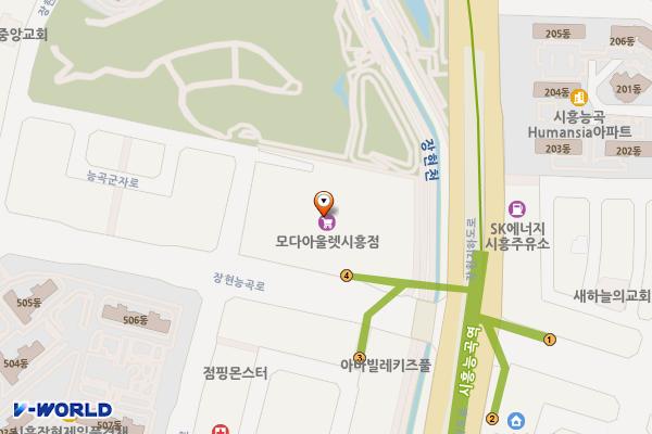 시흥플랑드르 위치 지도 — 경기도 시흥시 장현능곡로 155