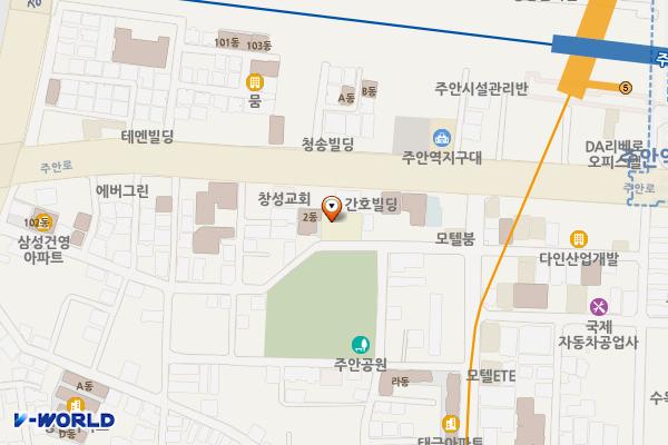 주안1동행정복지센터 위치 지도 — 인천광역시 미추홀구 주안서로53번길 22