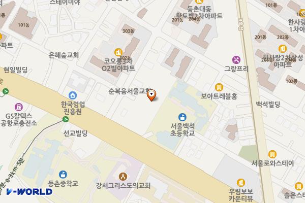 서울시 어울림플라자 위치 지도 — 서울특별시 강서구 공항대로 489
