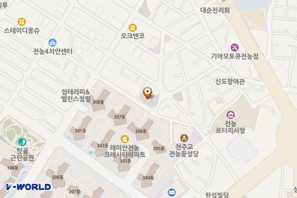 부군당길 공영주차장 지상3층 위치 지도 — 서울특별시 동대문구 전농로21길 52