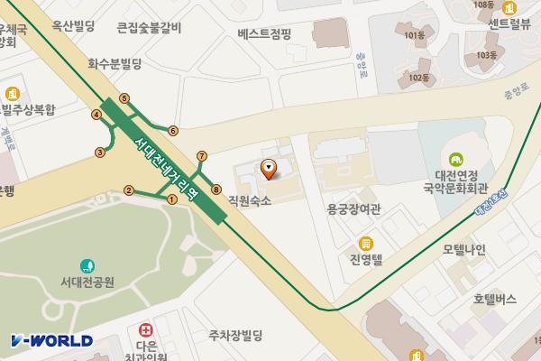 대전충남지방병무청 위치 지도 — 대전광역시 중구 중앙로16번길 5