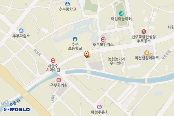 만인산농업협동조합 위치 지도 — 충청남도 금산군 추부면 하마전로 28