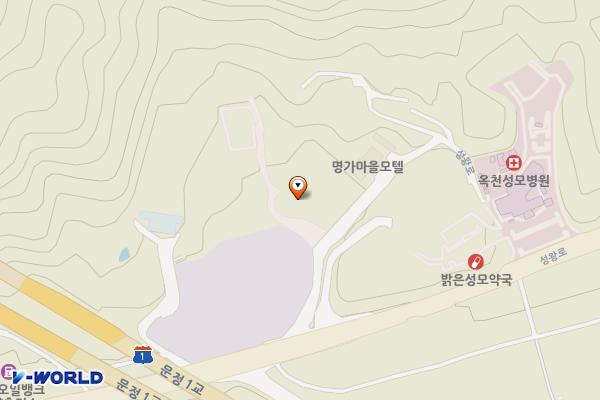 명가 웨딩홀 위치 지도 — 충청북도 옥천군 옥천읍 성왕로 1169