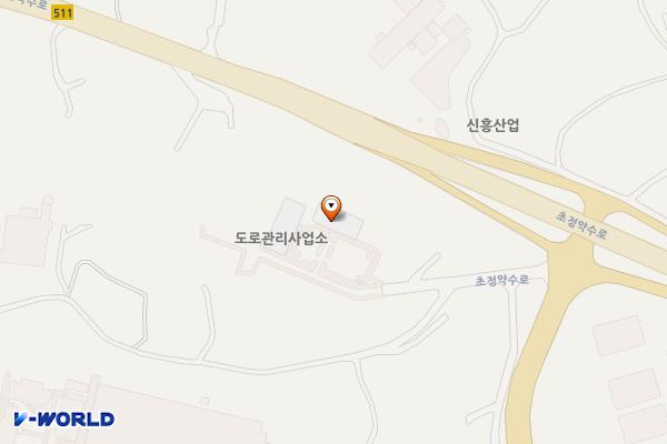 충청북도 도로관리사업소 위치 지도 — 충청북도 청주시 청원구 내수읍 초정약수로 362-16
