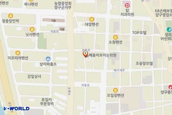 상일공원 공영주차장 위치 지도 — 강원특별자치도 양구군 양구읍 상리 227-135