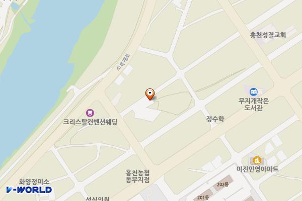 갈마곡리노외주차장(2) 위치 지도 — 강원특별자치도 홍천군 홍천읍 닭바위2길 10
