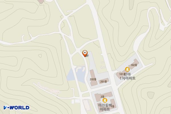 희망리 마지기 주택지 공영노외주차장 위치 지도 — 강원특별자치도 홍천군 홍천읍 희망리 408-79