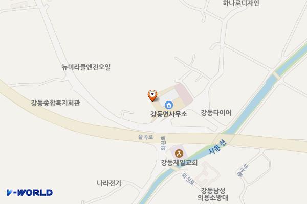 강릉시 강동면사무소 위치 지도 — 강원특별자치도 강릉시 강동면 율곡로 2208