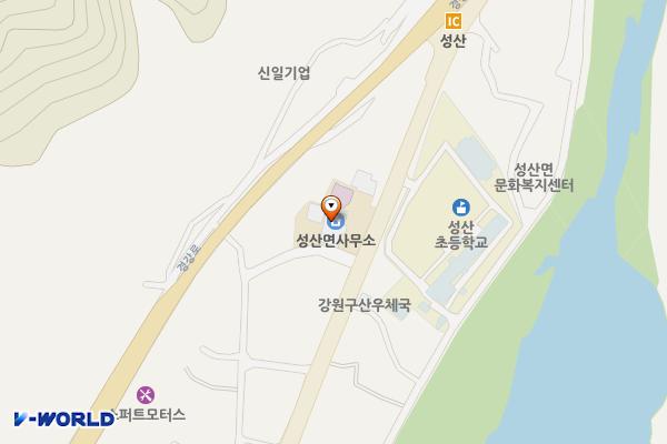 강릉시 성산면사무소 위치 지도 — 강원특별자치도 강릉시 성산면 구산길 22