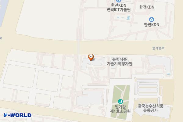 한국문화예술위원회 위치 지도 — 전남광주통합특별시 나주시 빛가람로 640