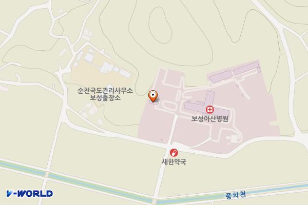 보성아산병원 위치 지도 — 전남광주통합특별시 보성군 미력면 가평길 36-17